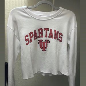 University of Tampa Spartans Long Sleeve Crop top!